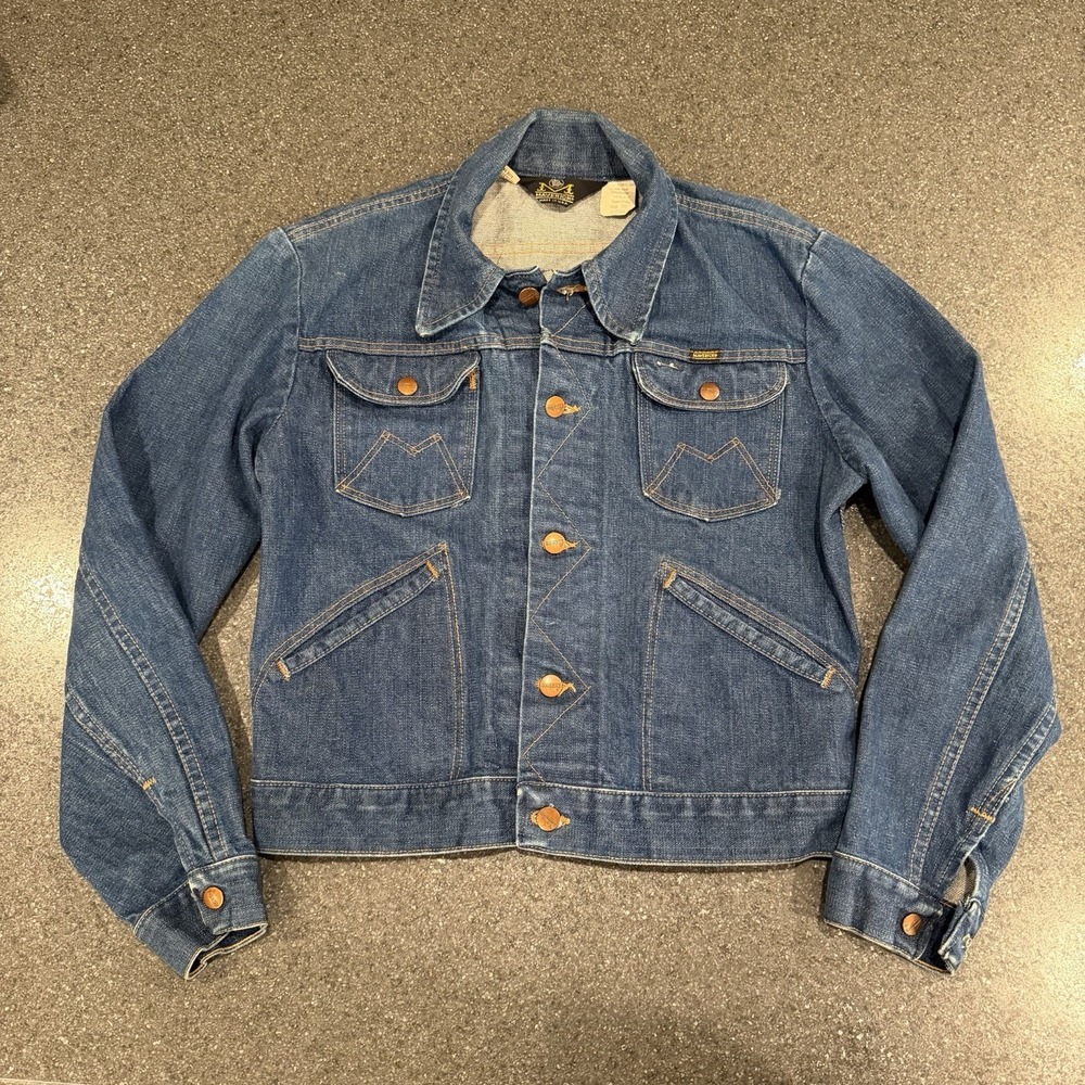 Vintage Maverick Blue Bell USA Sanforized Cotton Size 38